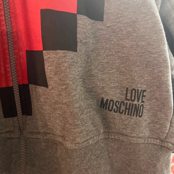 ❤️Love MOSCHINO Oversized Heart Pixel Hoodie - Picture 14 of 15